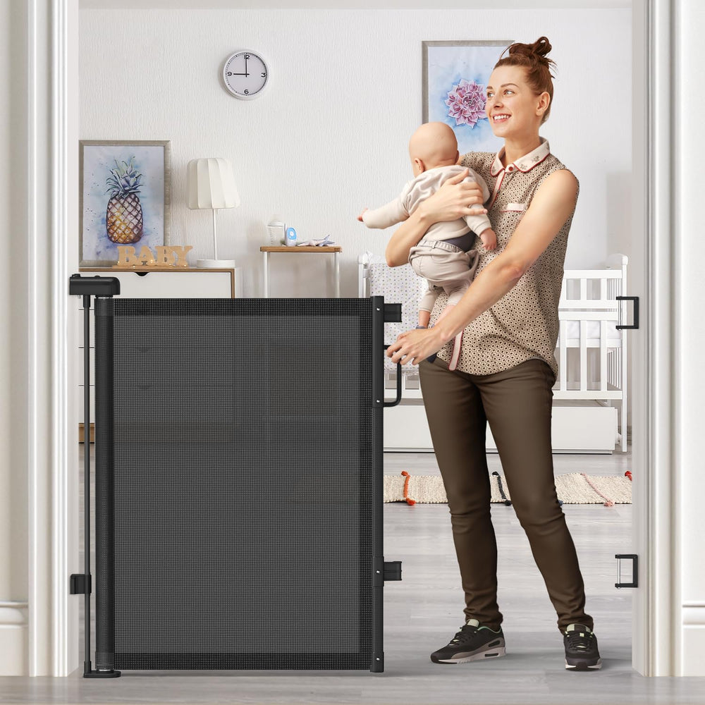 Cideny sleek black finish blends with home decor.