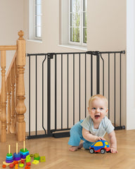Cideny baby gate stairs auto-close action enhances safe stair passage