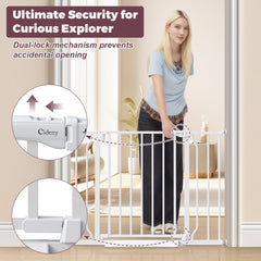 Cideny stroller-friendly pedal feature aiding smooth passage with a stroller