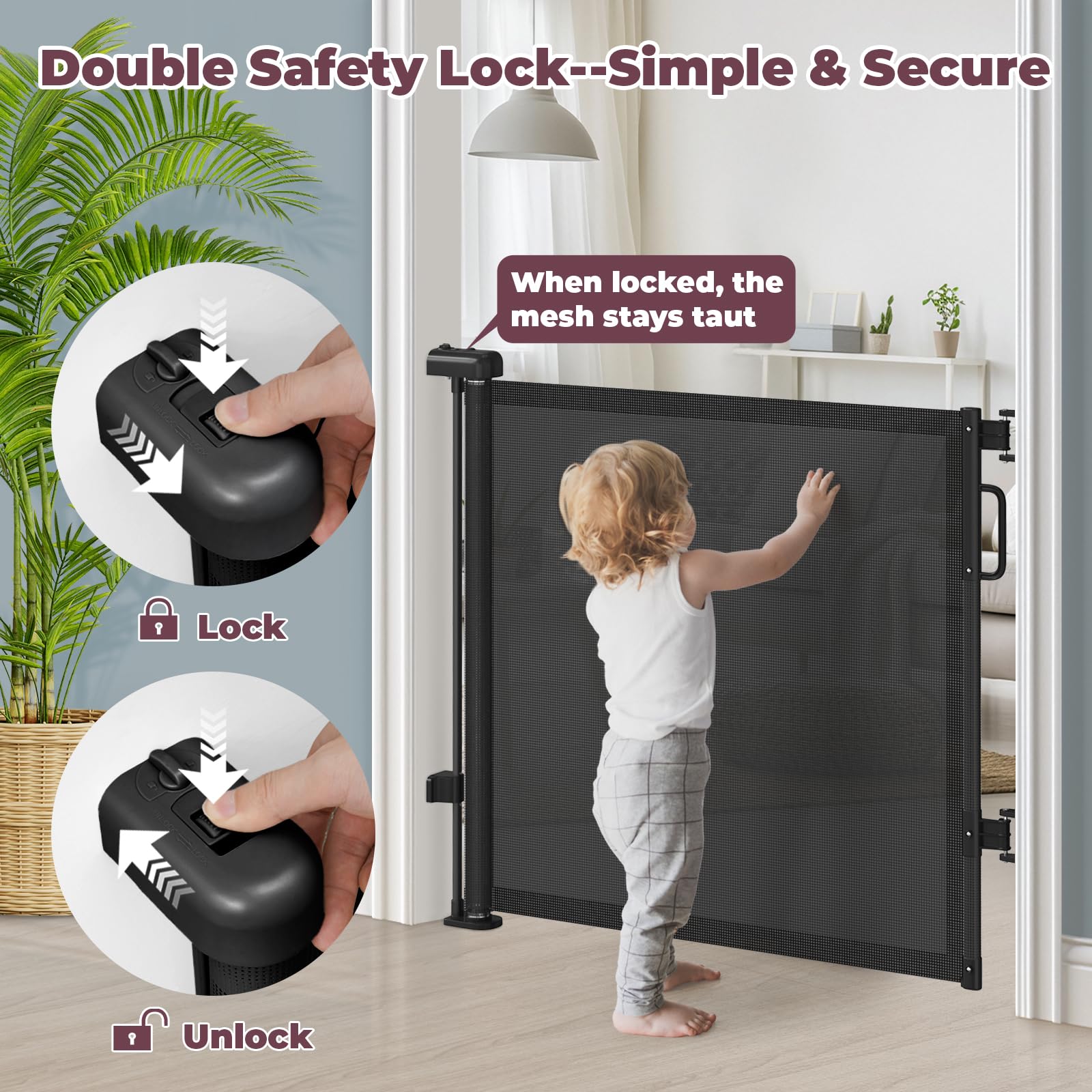 Cideny trip-free design keeps paths safe for toddlers.