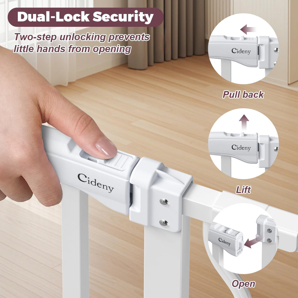 Cideny dual-lock safety system for controlled access by adults.