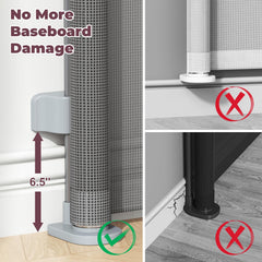 Cideny mesh gate ideal for indoor and outdoor spaces