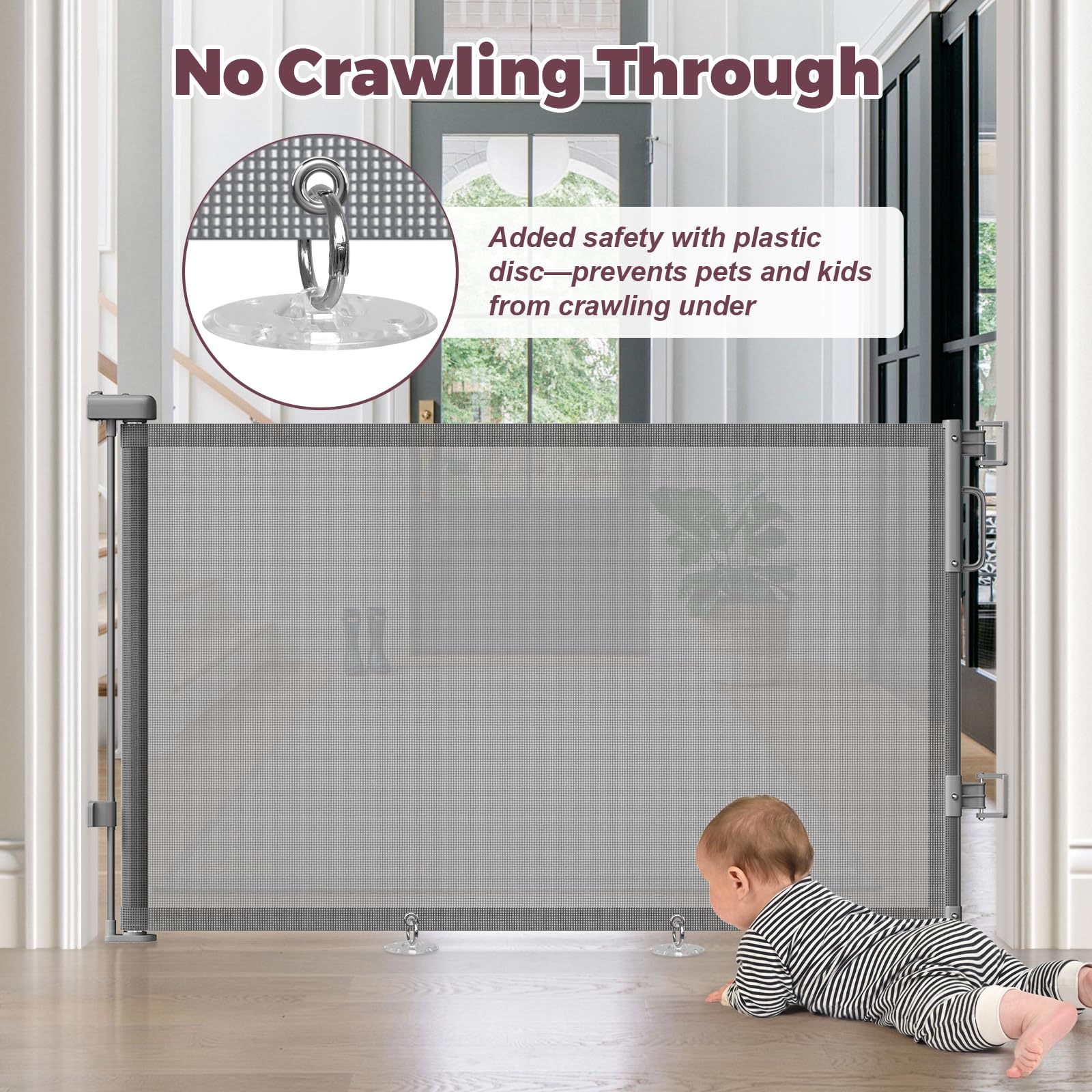 Cideny versatile gate fitting doors, hallways, and patios