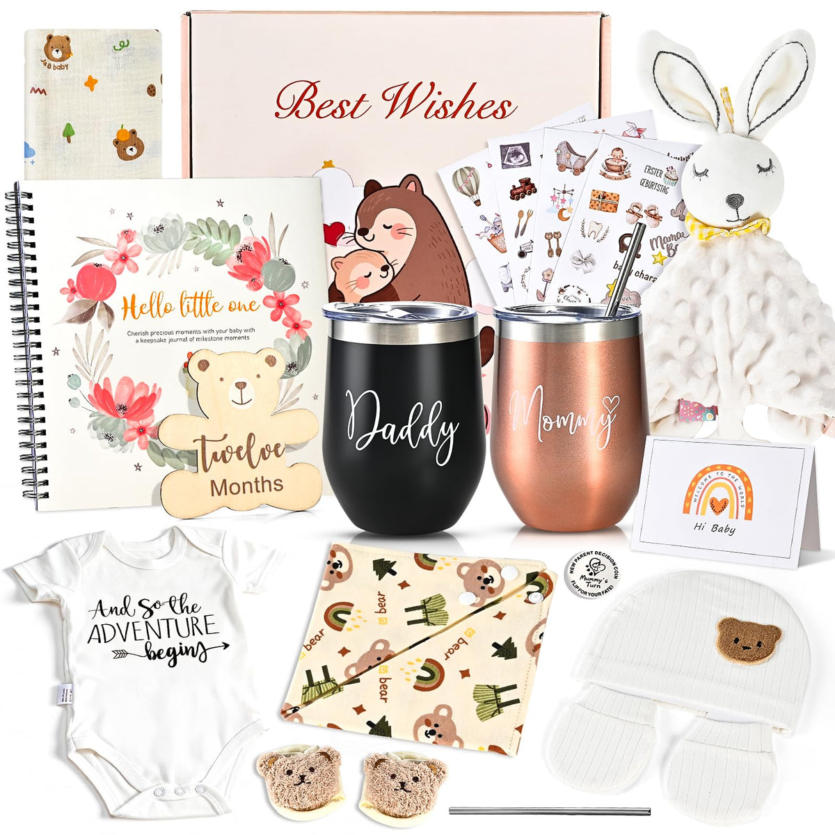 Cieex Mommy & Daddy coffee tumblers to keep parents refreshed on the go.