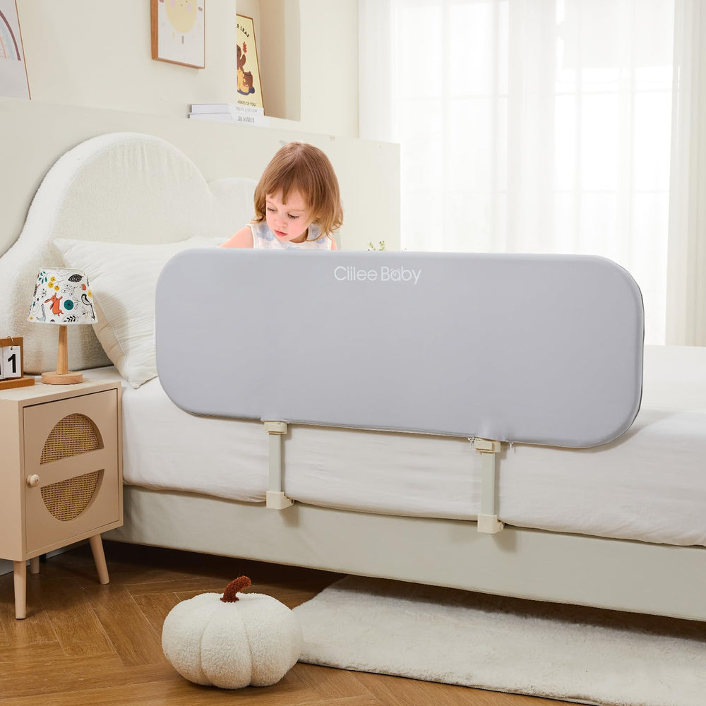 Ciilee Baby bed rail height-adjustable to fit mattresses for a snug fit