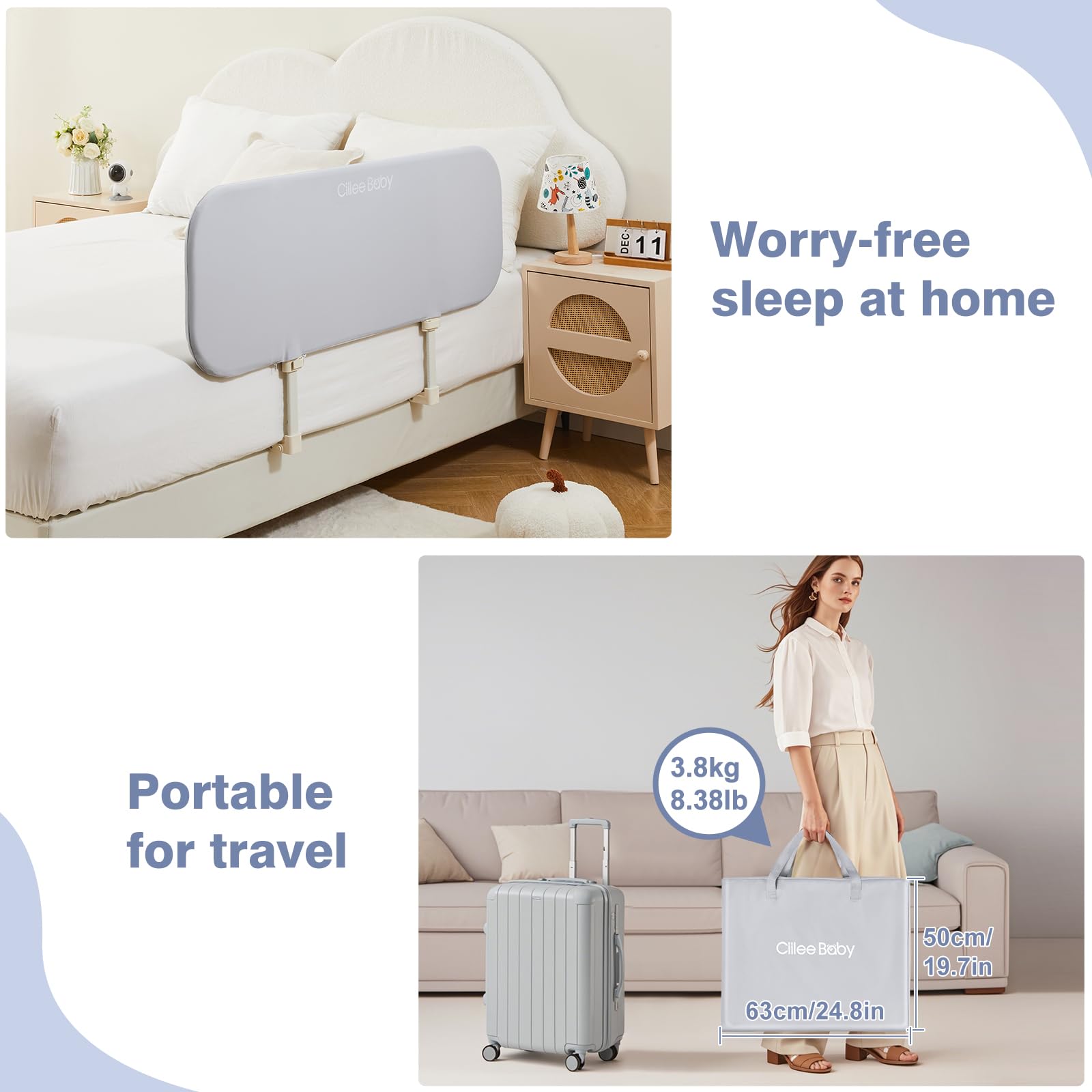 Includes screws and straps for quick secure installation