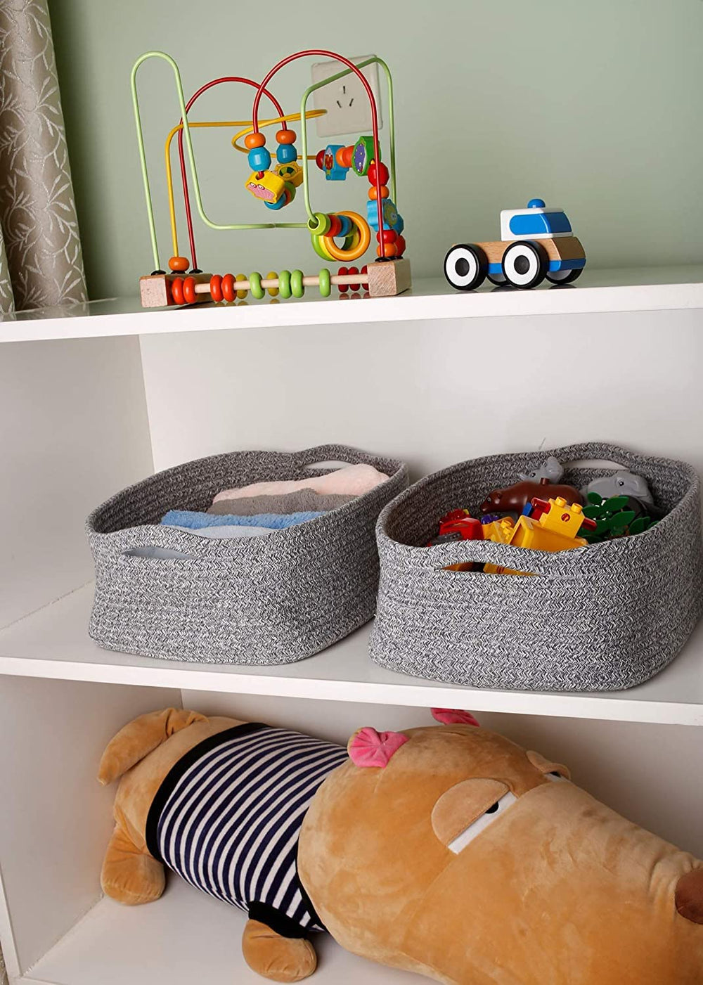 CIKI HOME washable cotton rope basket blends with any room décor