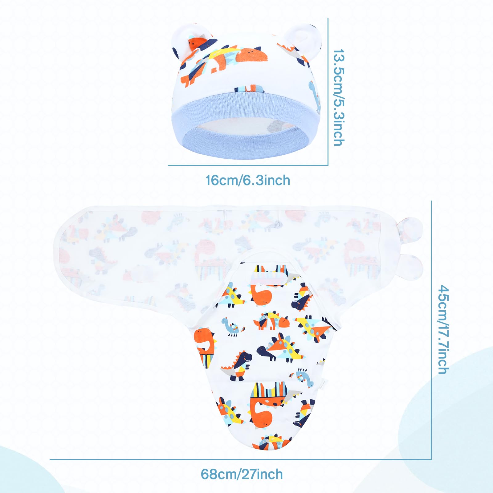 Cinaci nursery hat with bear ears for cute warmth