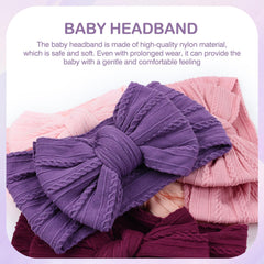 Cinaci bow headband dark purple makes outfits pop at events.