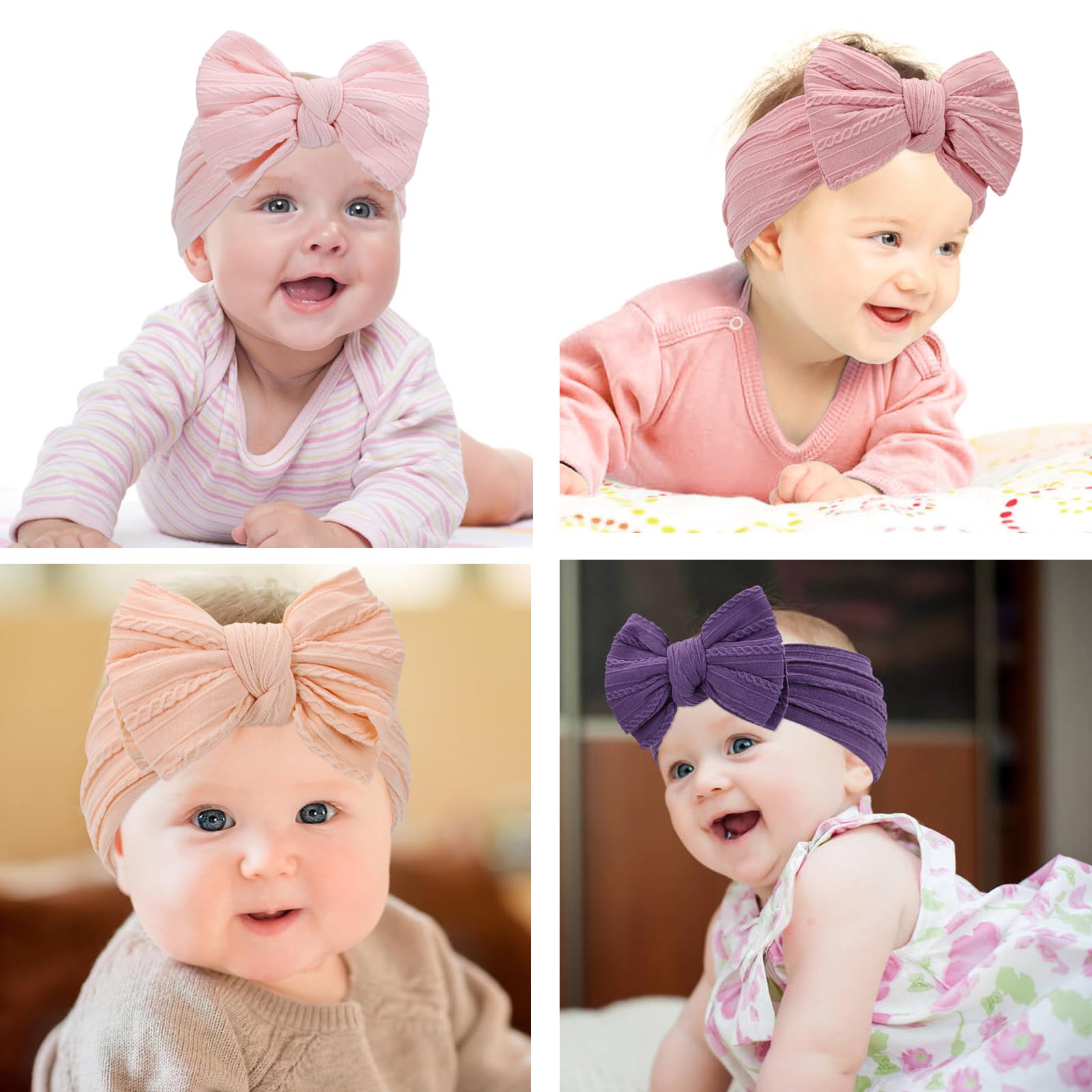 Cinaci headband bow closeup shows quality stitching and soft fabric.