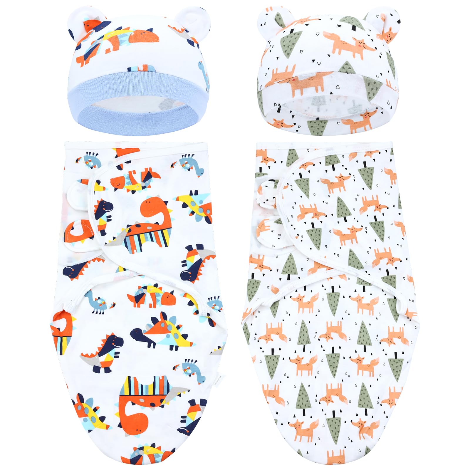 Cinaci newborn swaddle blanket in 45x68cm for secure wrapping