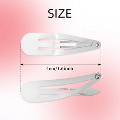 Cinaci silver metal hair clip adds a polished look while staying in place