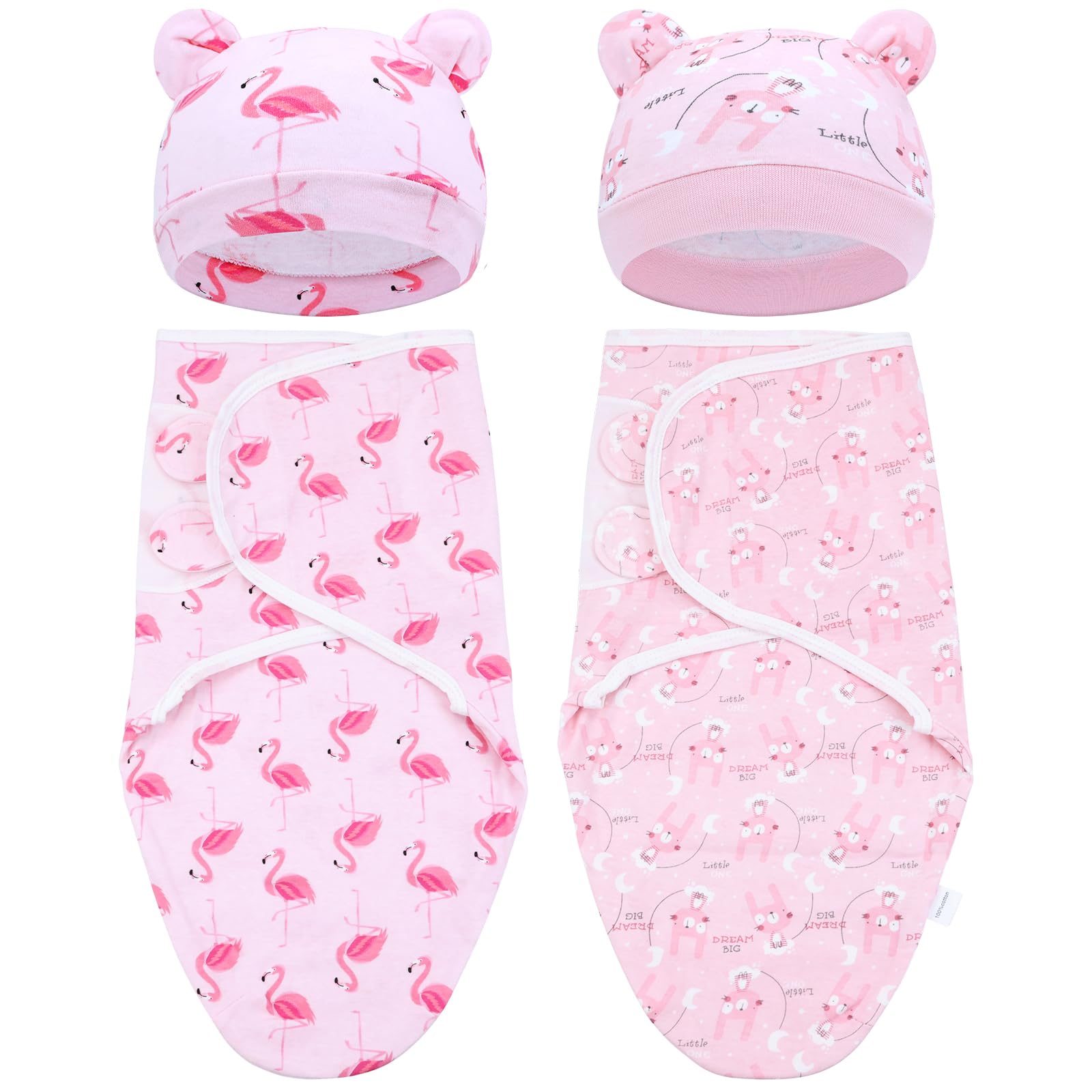 Cinaci soft cotton blend swaddle blanket offers gentle texture for newborn comfort during naps.