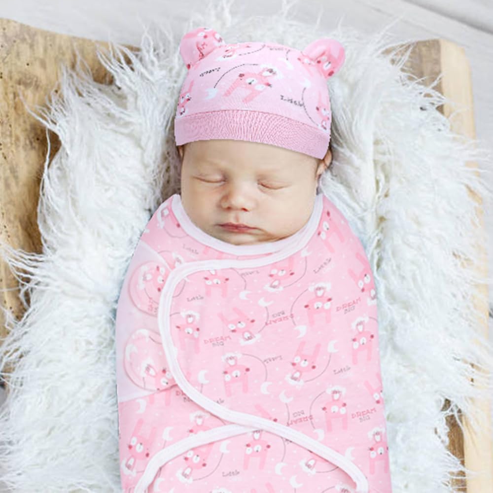 Cinaci two-pack baby swaddle wrap provides versatile options for naps and playtime.