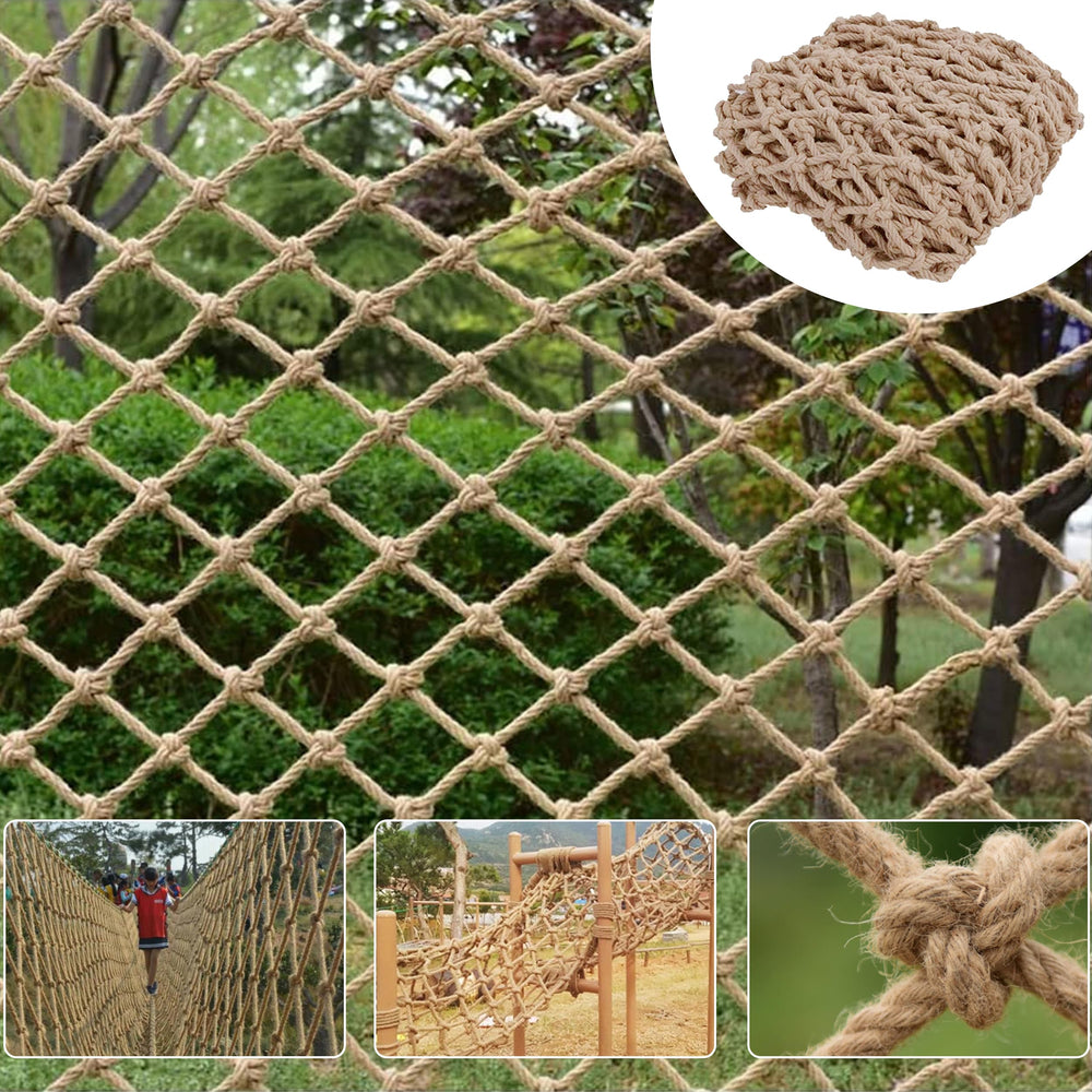 Cingfanlu safety hemp rope net for kids climbing indoors enhances play safety.