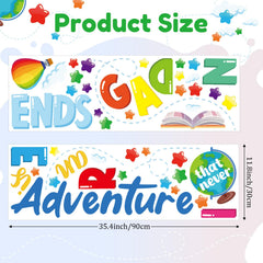 Cinrobiye books and stars icons add playful energy to classrooms and nurseries.