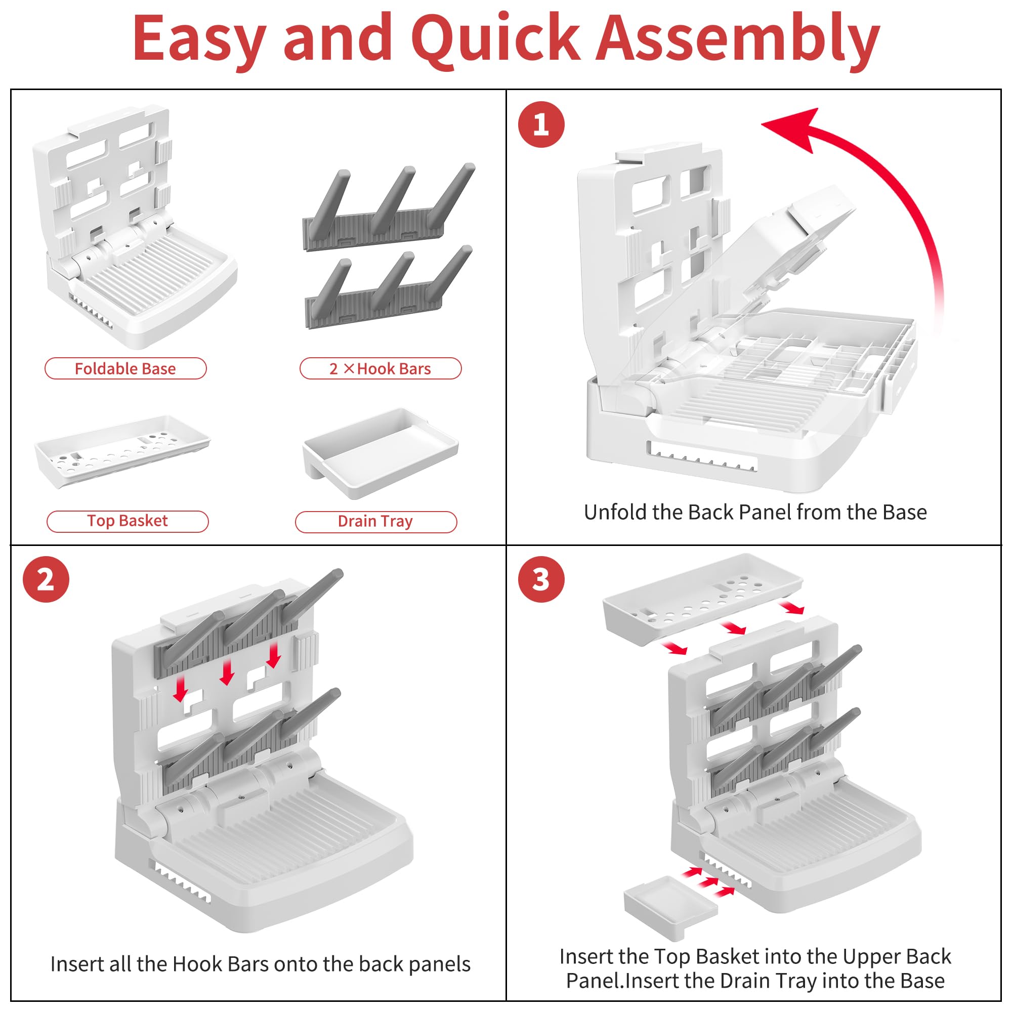 CINWWNI stable non-slip base prevents tipping during drying