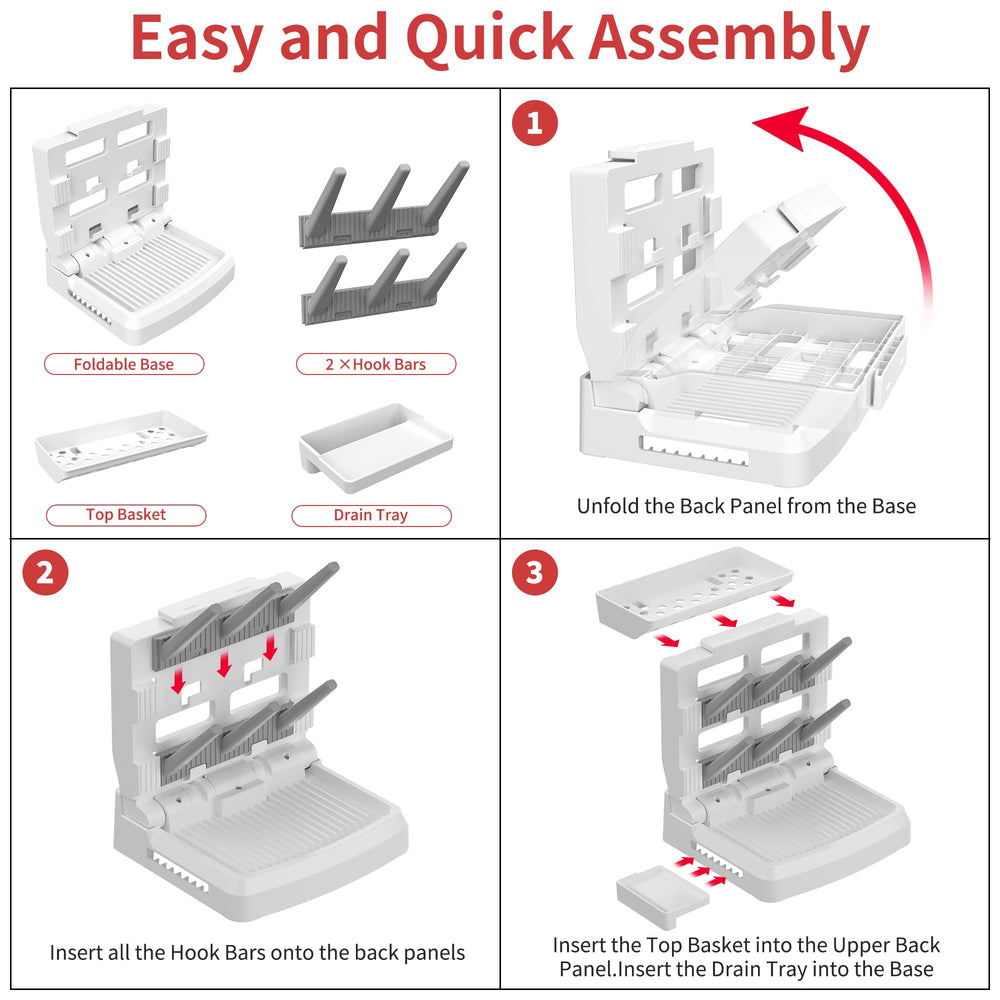 CINWWNI stable non-slip base prevents tipping during drying