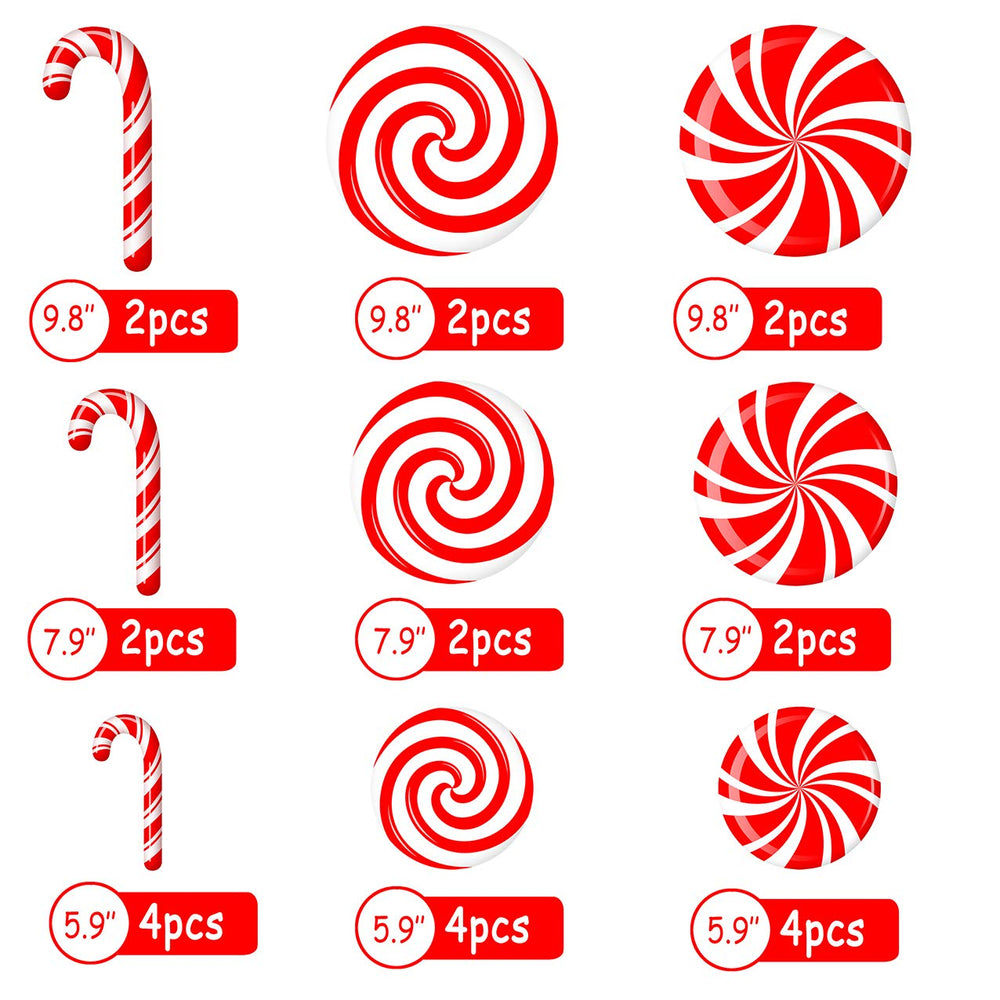 CIOEY peppermint floor decal design for walls boosts seasonal decor and party spirit.