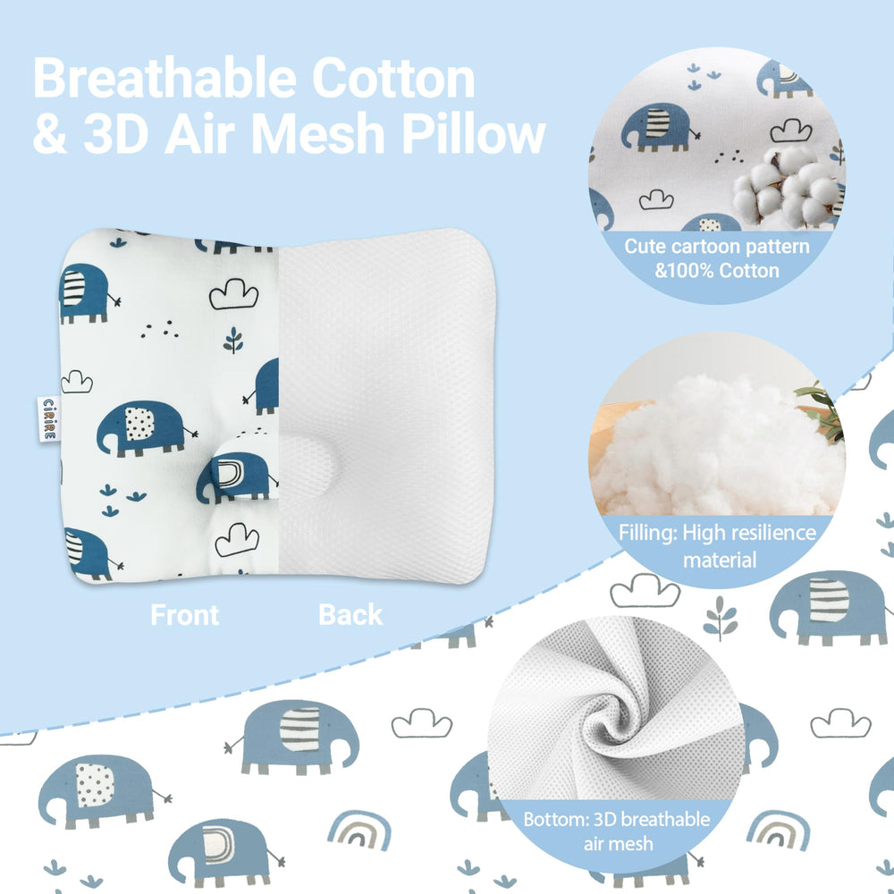 Cirire pillow uses hypoallergenic natural material for safe daily use.