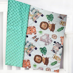 Citihomy dotted backing enhances calming texture for bedtime routine.