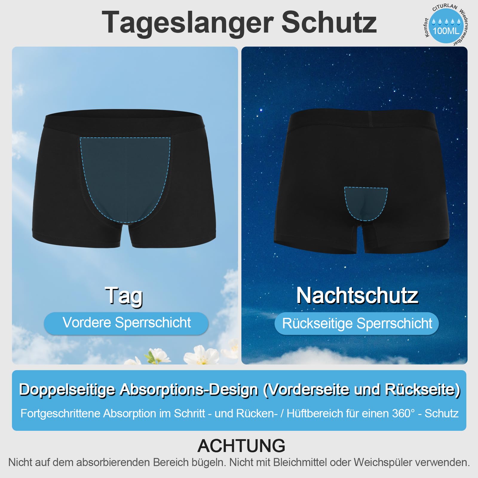 CITURLAN secure waistband maintains position during activity.