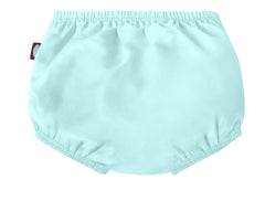 City Threads swim diaper cover shown with a disposable diaper option for pool requirements.