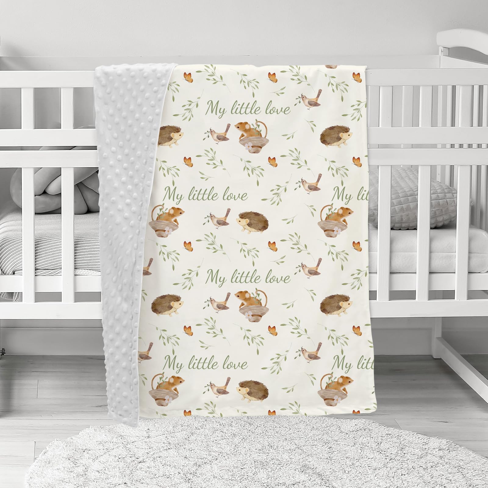 Civarua Kids Animal World blanket checkerboard print adds versatile style.