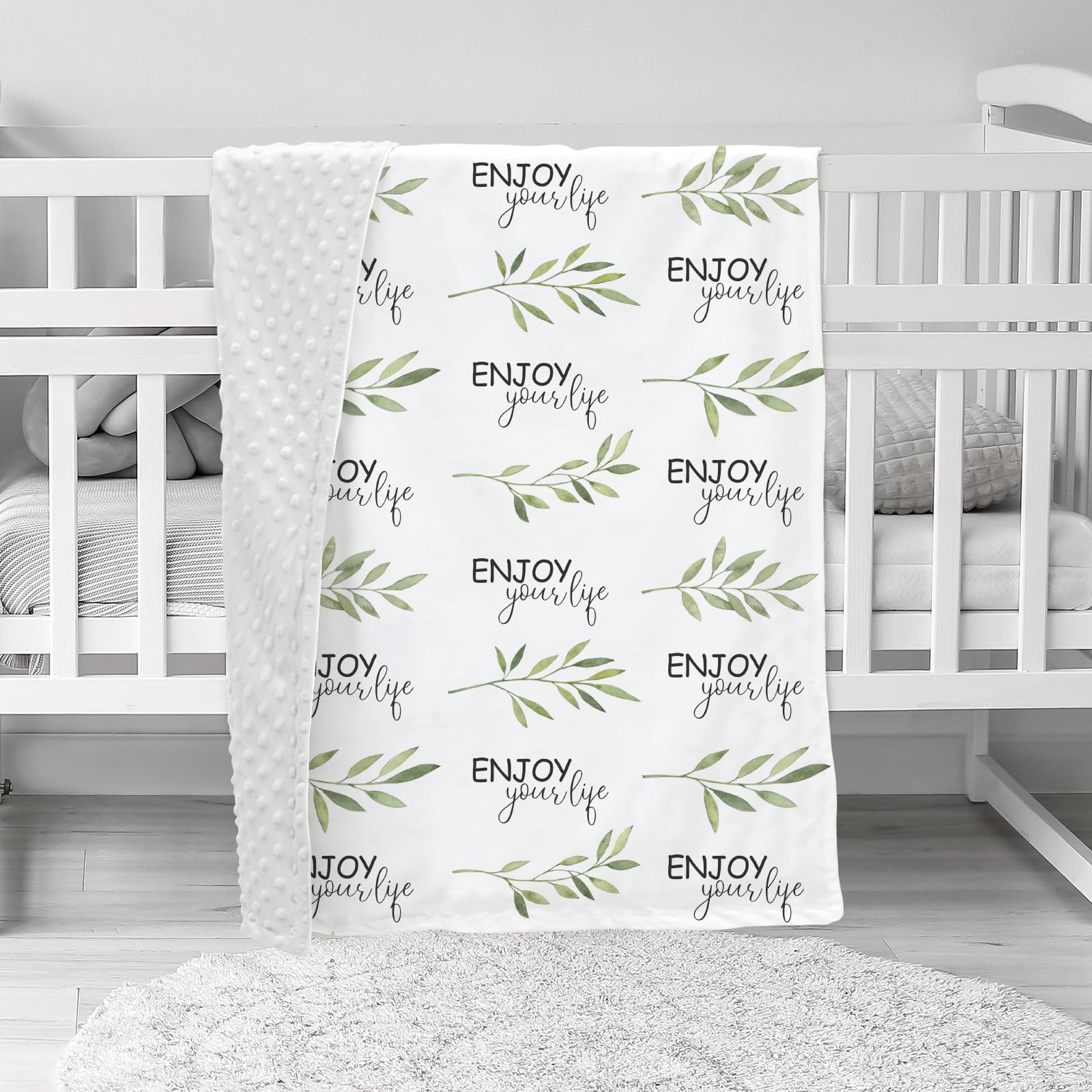 Civarua Kids rainbow printed design blanket for cheerful photos