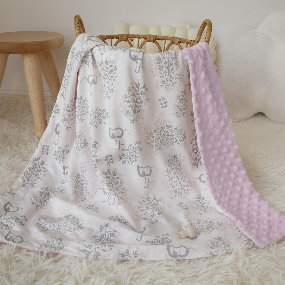 Civarua Kids rainbow print baby blanket enhances nursery comfort.