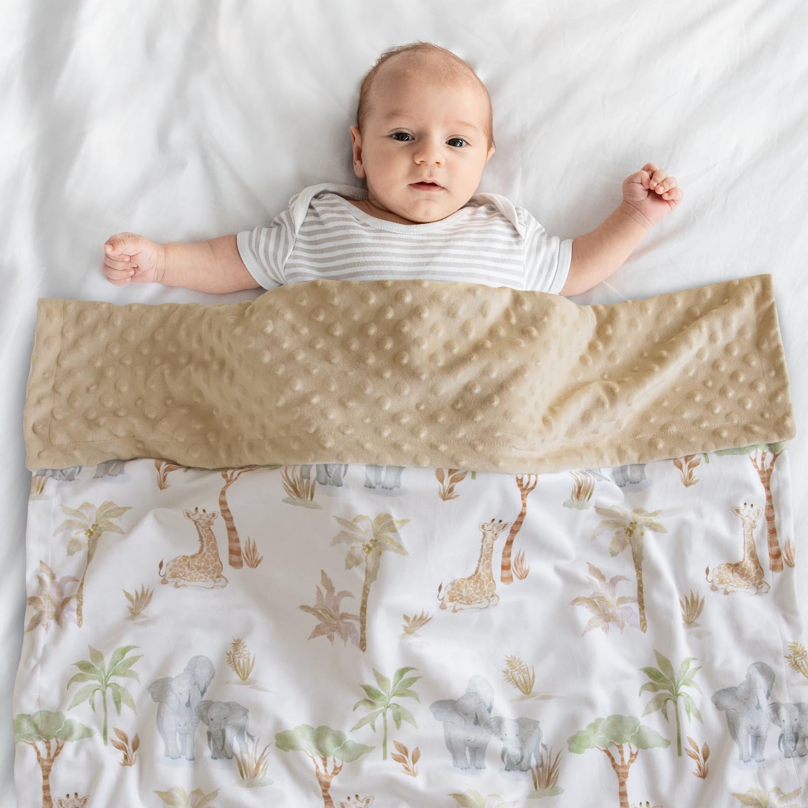 CIVARUA KIDS blanket used as a receiving diaper pad or nursing cover.