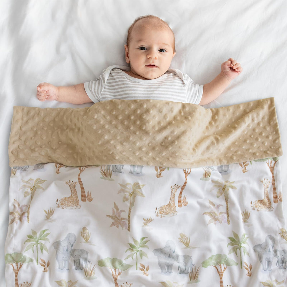 CIVARUA KIDS blanket used as a receiving diaper pad or nursing cover.