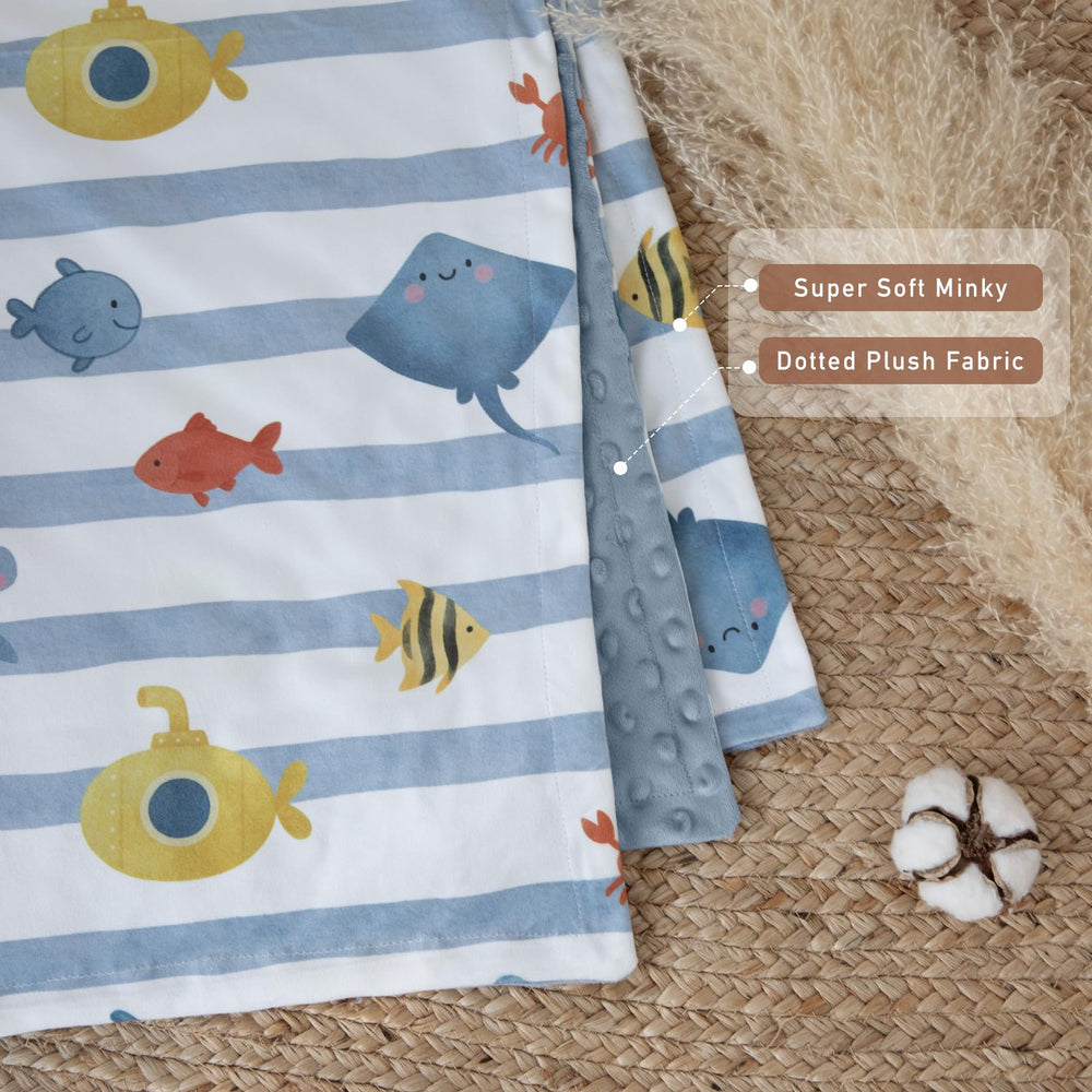 CIVARUA KIDS checkerboard print blanket adds stylish versatility