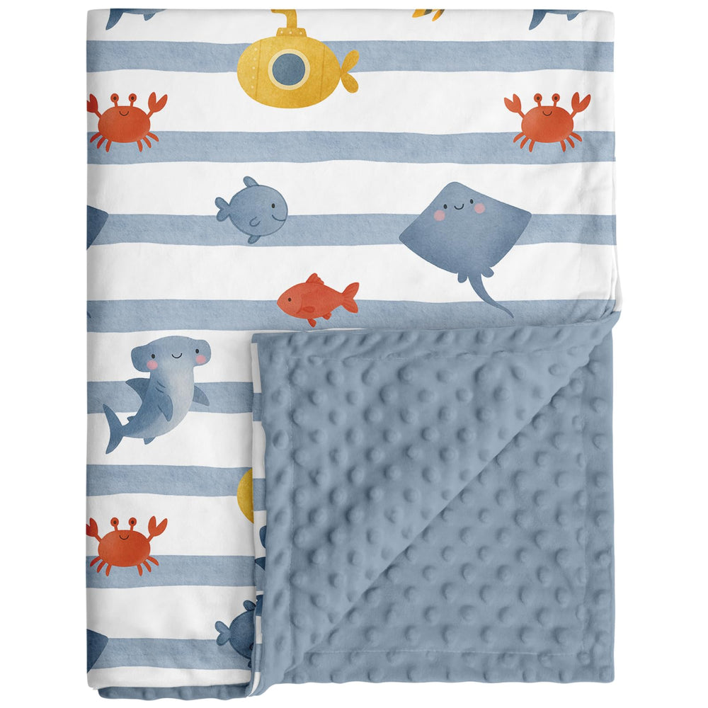 CIVARUA KIDS double-layer blanket with dotted backing for cozy warmth
