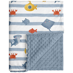 CIVARUA KIDS double-layer blanket with dotted backing for cozy warmth