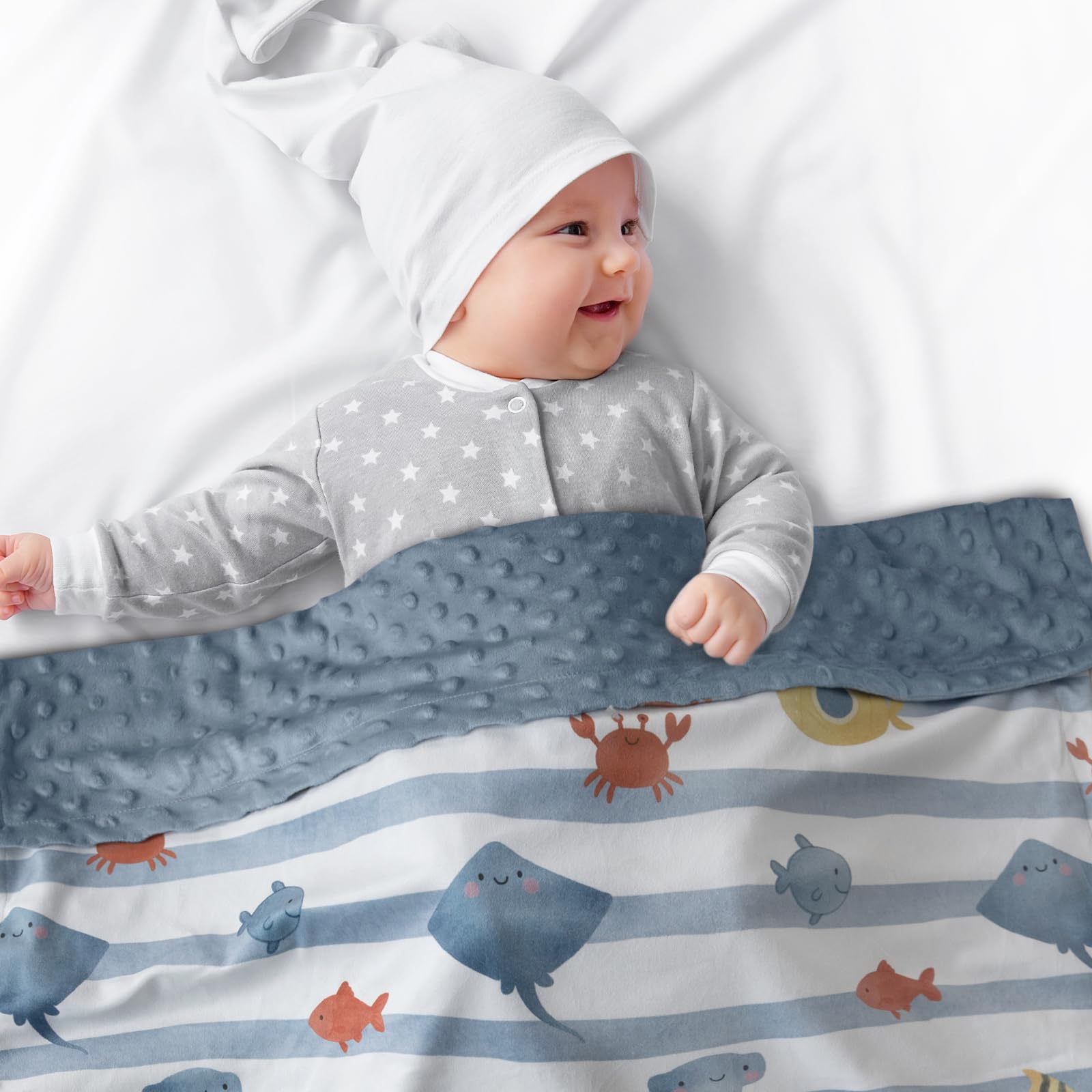 CIVARUA KIDS rainbow print blanket ideal for bright nursery moments