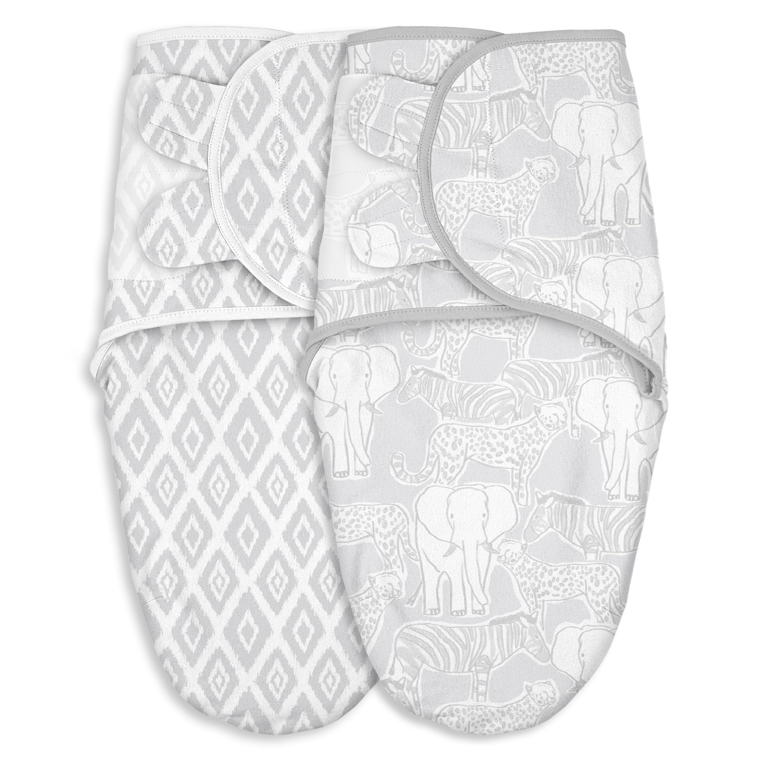 Civarua Kids elephant-pattern baby swaddle promotes calm, secure newborn sleep