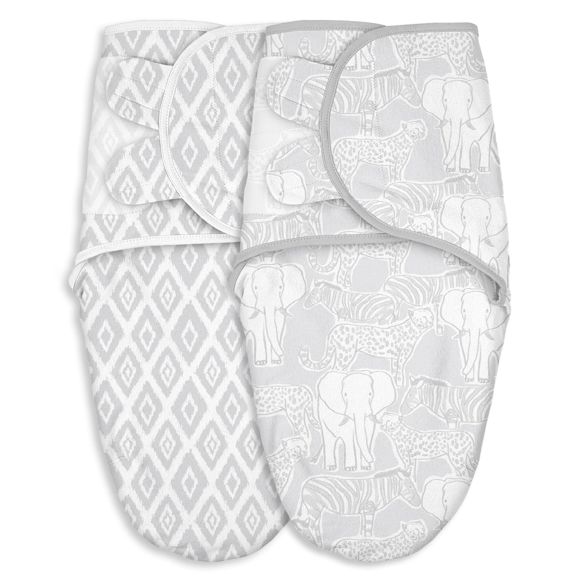 Civarua Kids elephant-pattern baby swaddle promotes calm, secure newborn sleep