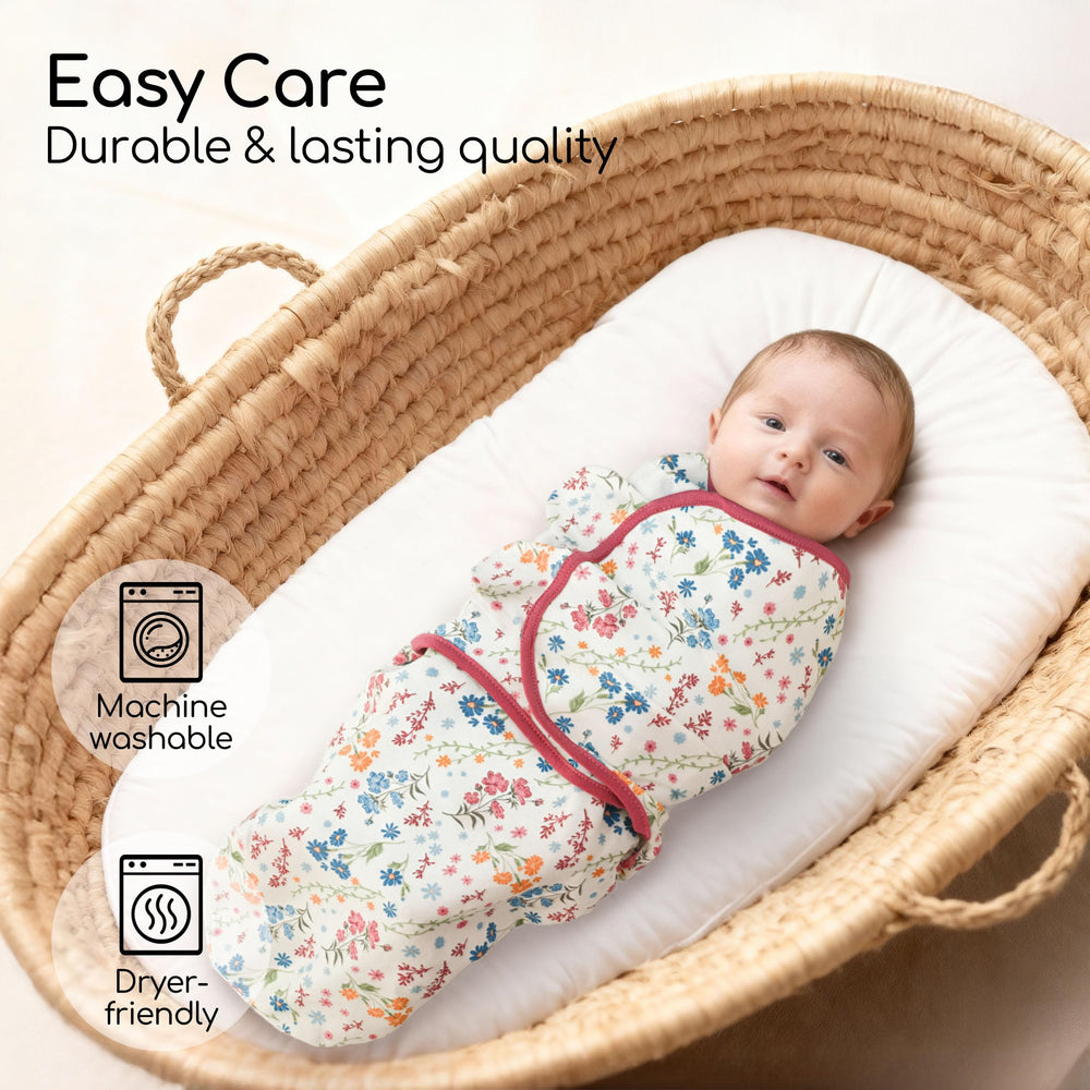Adjustable velcro tabs on Civarua Kids swaddle for secure swaddling