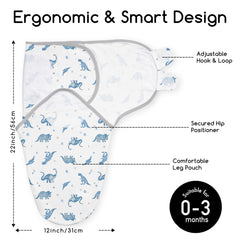 CIVARUA KIDS swaddle velcro tabs close-up for easy, snug swaddling