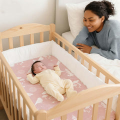 Civarua Kids three-pack bassinet sheets with snug 360° elastic for secure fit.