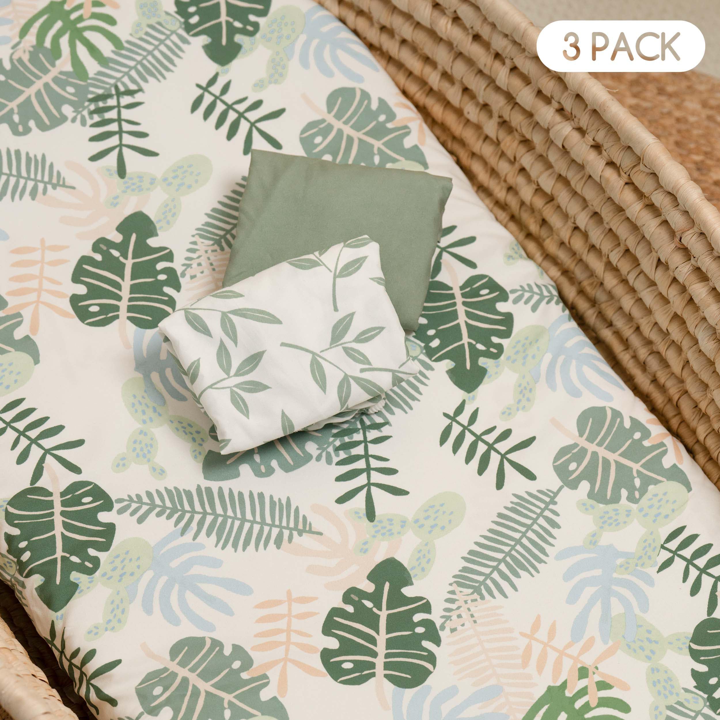 Civarua Kids sage green sheets in use for peaceful naps
