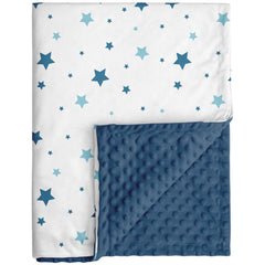 Civarua Kids blue star baby blanket provides cozy warmth for newborn naps