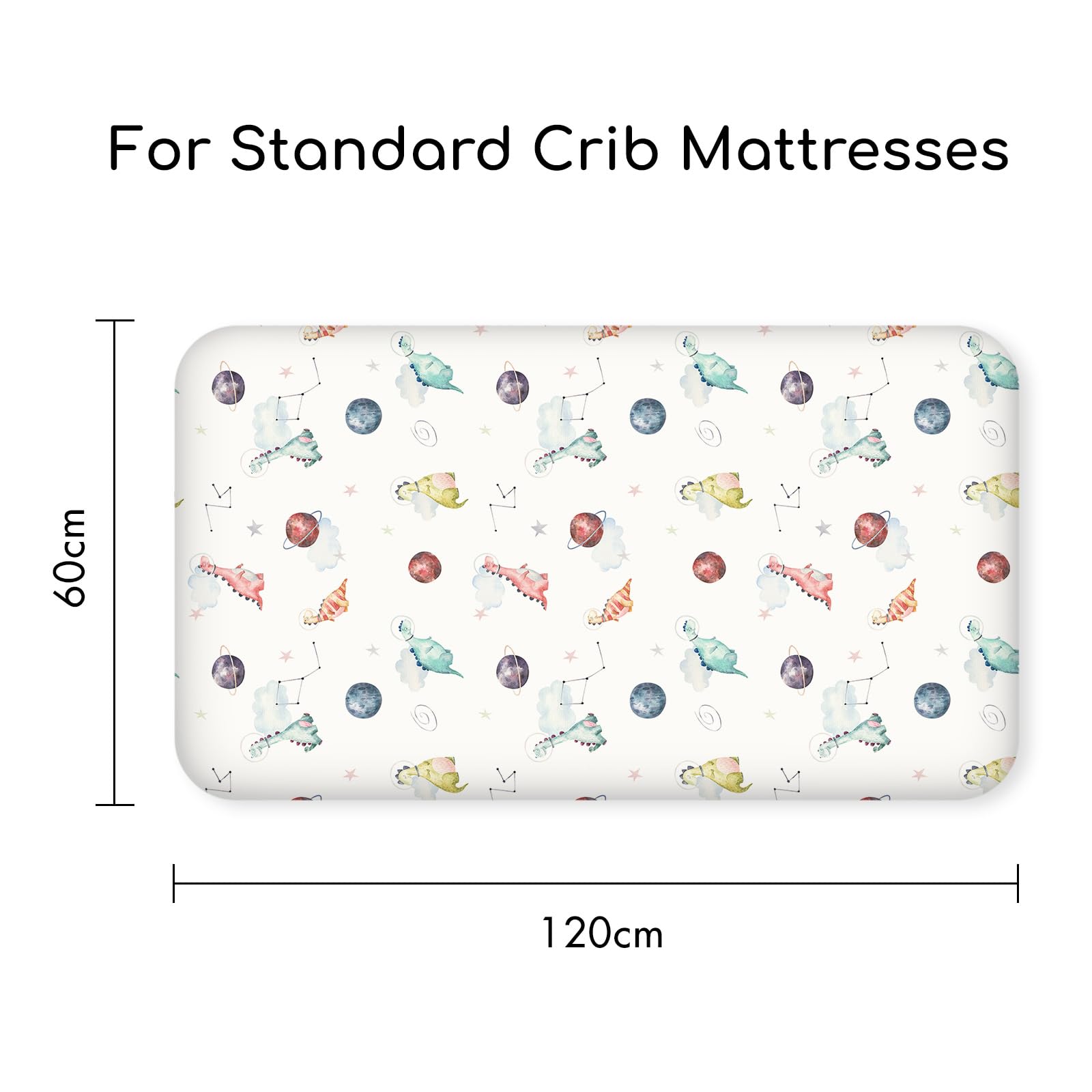 Civarua Kids nap sheet compatible with Regalo and Joovy travel cots.
