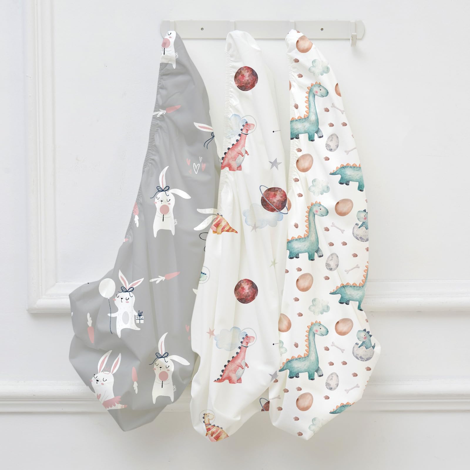 Civarua Kids dinosaur-themed nap sheets for cozy preschool rests.