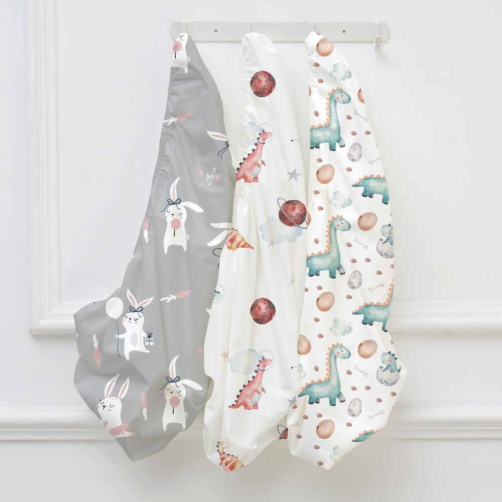 Civarua Kids dinosaur-themed nap sheets for cozy preschool rests.