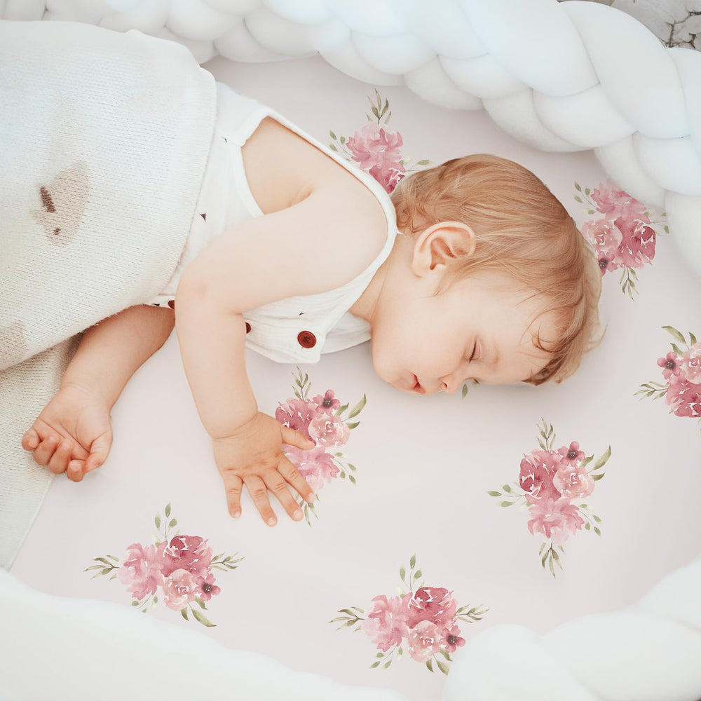 Civarua Kids easy-care bassinet sheets ready for machine washing and daily use.