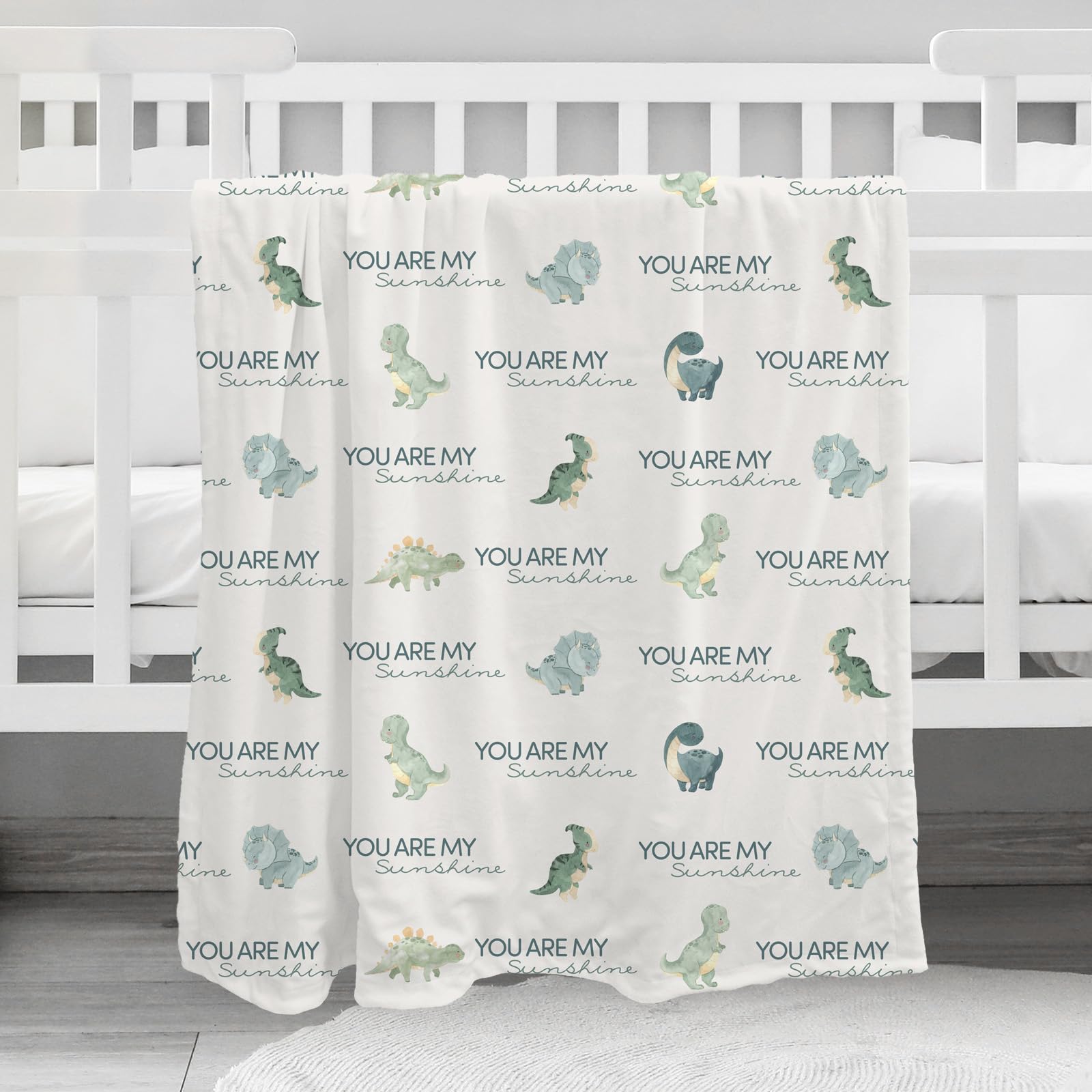 Civarua Kids gift-ready blue blanket displayed for baby shower.