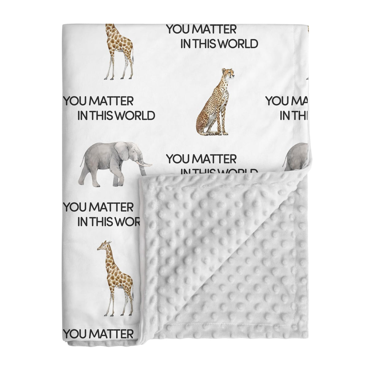 Civarua Kids leopard-minky blanket provides plush warmth for cozy newborn snuggles.