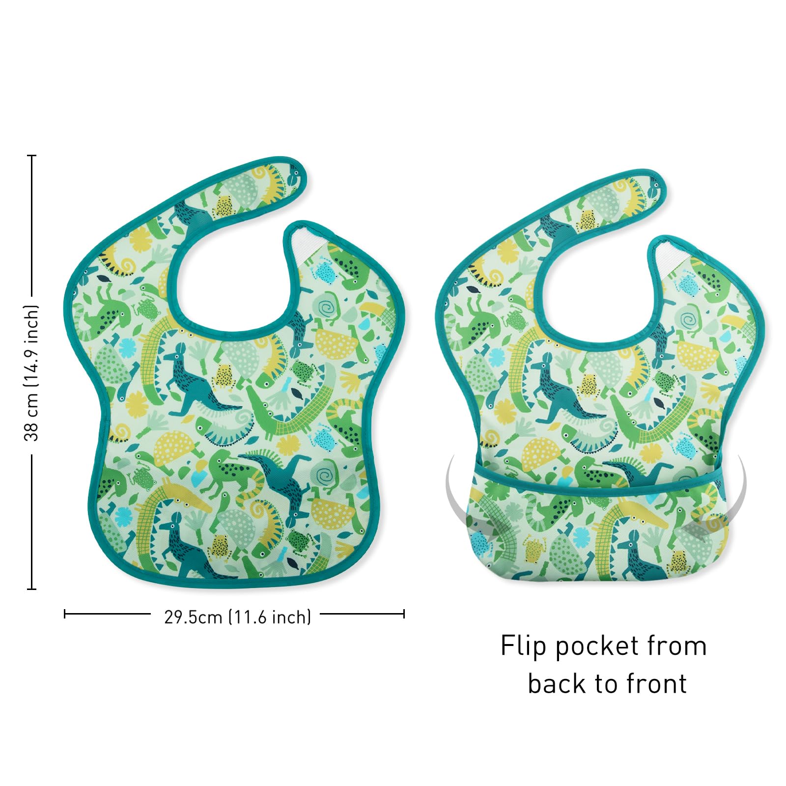 Civarua Kids bib adjustable strap ensures secure fit for ages 3–24 months.
